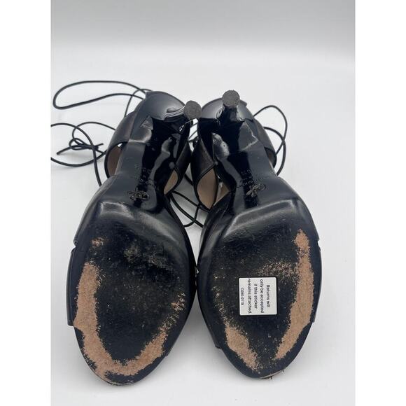 Proenza Schouler Black Leather Ankle Wrap Gladiator Sandals Size 36.5 (6.5 U.S.) - Picture 7 of 8